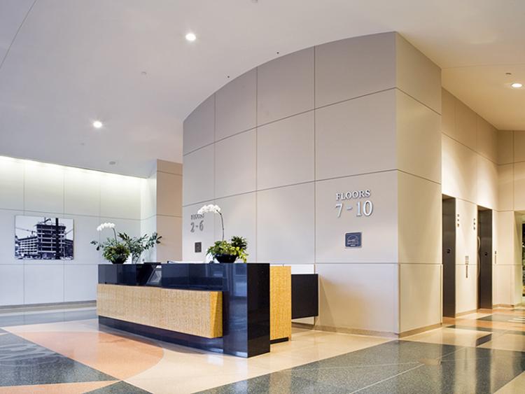 8383 Wilshire Lobby Remodel Before